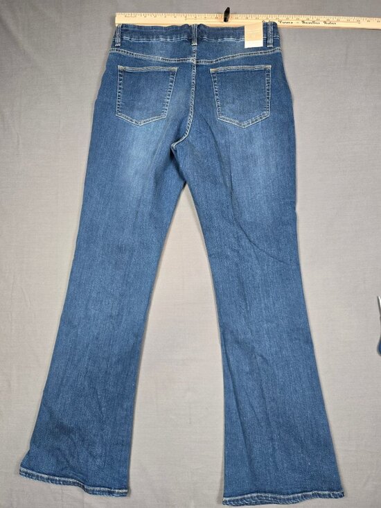Coldwater Creek Mid Rise Bootcut Blue Denim Jeans Size 14 Cotton Blend NEW - Picture 5 of 5